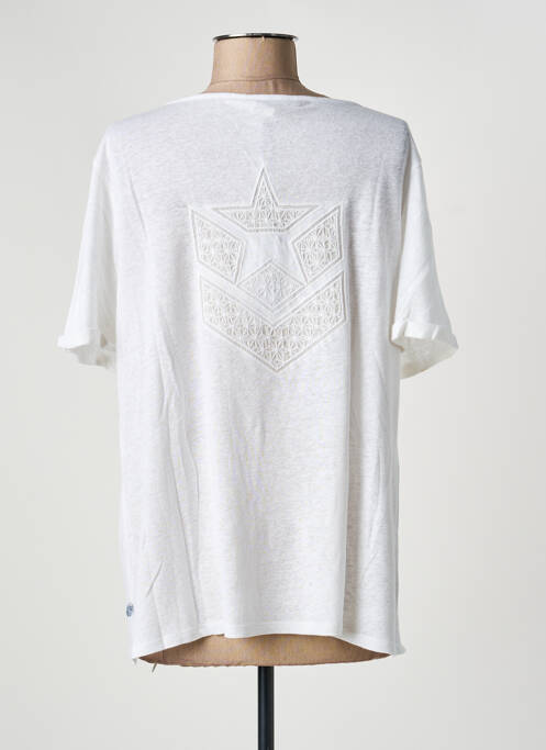 T-shirt stretch manches courtes blanc FREEMAN T.PORTER femme