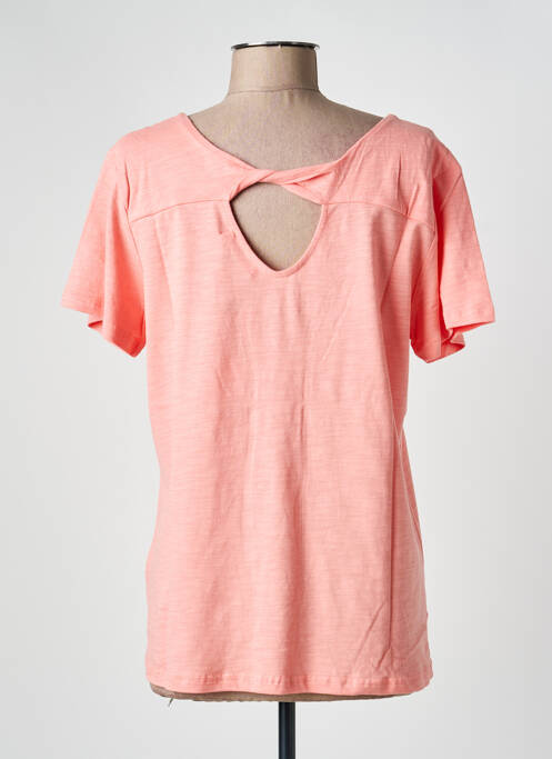 T-shirt stretch manches courtes rose ÉTYMOLOGIE femme