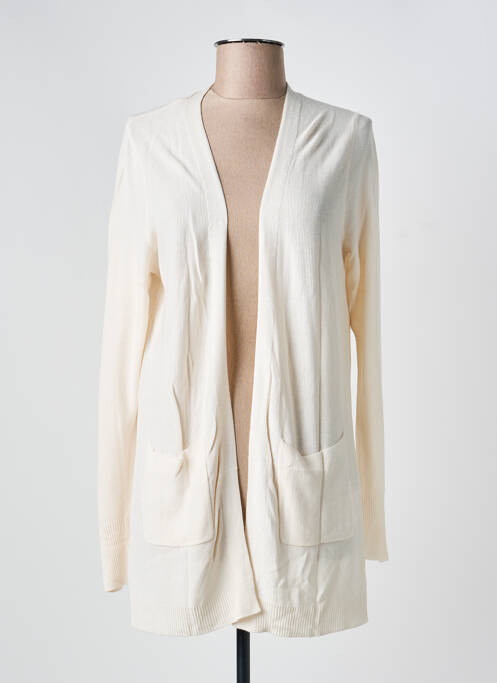 Gilet manches longues beige MORGAN femme