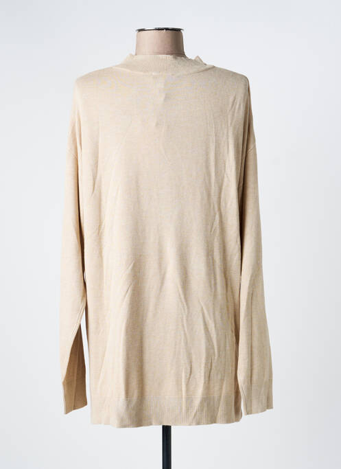 Pull coupe cintrée manches longues beige B.YOUNG femme