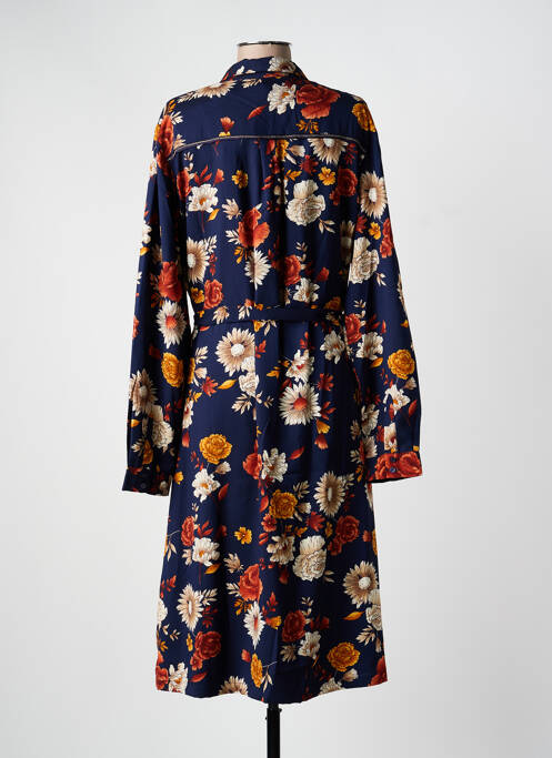 Robe mi-longue bleu FREEMAN T.PORTER femme