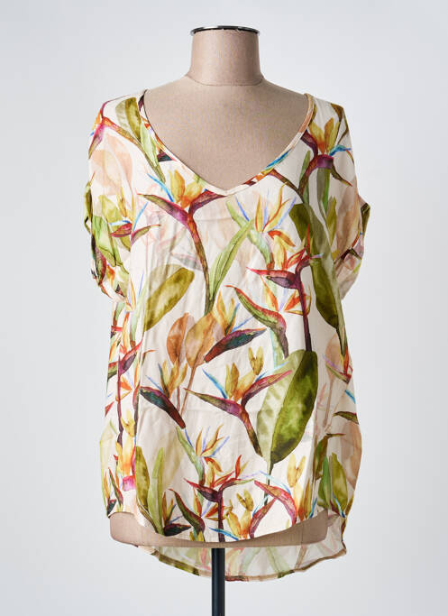 Tunique manches courtes beige PLEASE femme