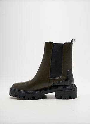 Bottines/boots matière lisse talon de 4 à 6cm vert VANESSA WU femme