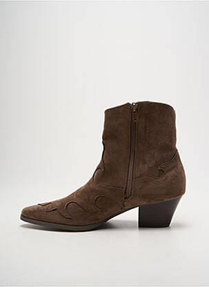 Bottines/boots bout pointu talon de 4 à 6cm marron VANESSA WU femme