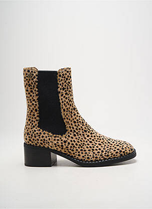 Bottines/boots talon bas talon de 4 à 6cm beige VANESSA WU femme
