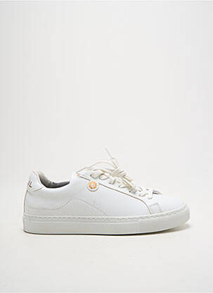 Baskets bout rond talon plat jusqu'à 3cm blanc CORAIL femme