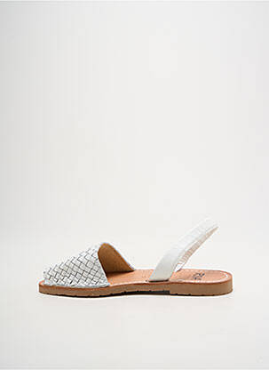Sandales/nu pieds chiquet talon plat jusqu'à 3cm blanc RIA MENORCA femme