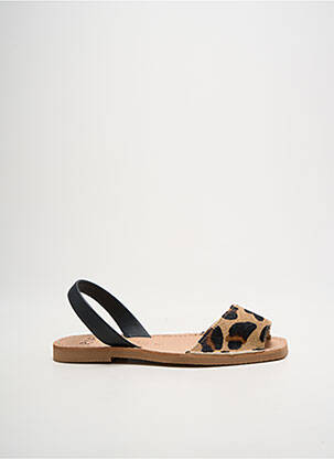 Sandales/nu pieds chiquet talon plat jusqu'à 3cm beige RIA MENORCA femme