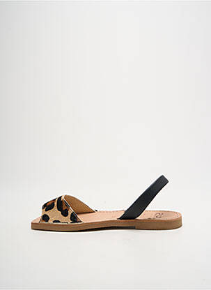 Sandales/nu pieds chiquet talon plat jusqu'à 3cm beige RIA MENORCA femme