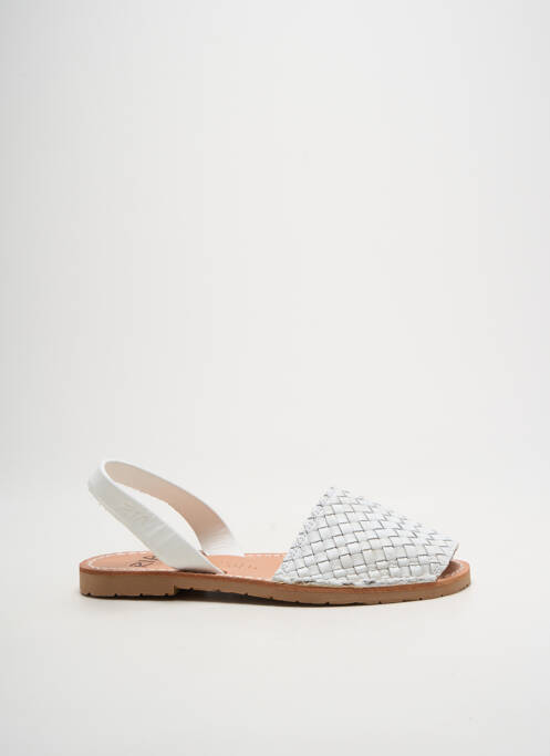 Sandales/nu pieds chiquet talon plat jusqu'à 3cm blanc RIA MENORCA femme