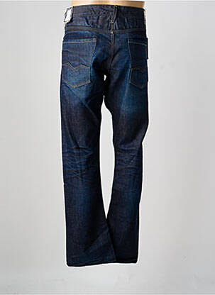 Jeans coupe droite fermeture zippée sous rabat boutonné bleu REPLAY homme