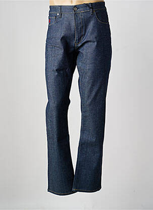 Jeans coupe droite fermeture zippée sous rabat boutonné bleu FREEMAN T.PORTER homme