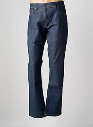 Jeans coupe droite fermeture zippée sous rabat boutonné bleu FREEMAN T.PORTER homme