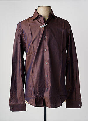 Chemise manches longues imprimé fantaisie marron ARROW homme