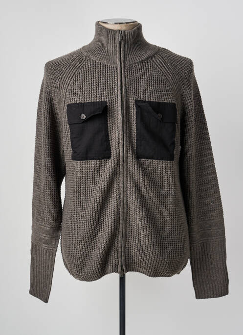 Gilet manches longues gris FREEMAN T.PORTER homme