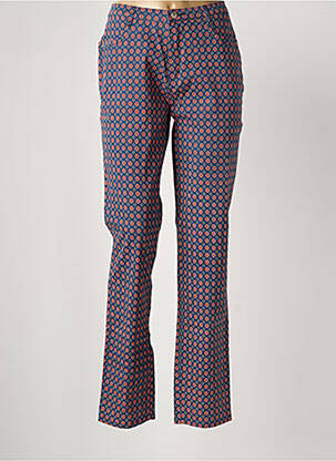 Pantalon droit stretch taille normale bleu I.QUING femme