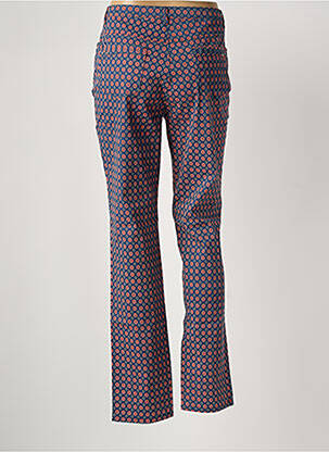 Pantalon droit stretch taille normale bleu I.QUING femme