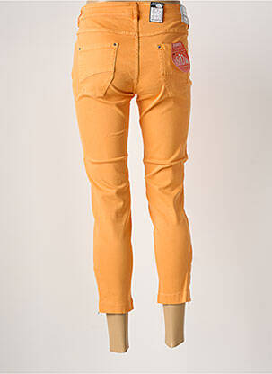 Pantacourt stretch taille normale orange ZERRES femme