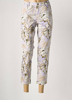 Pantacourt stretch taille normale violet STARK femme