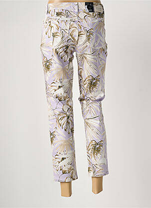 Pantacourt stretch taille normale violet STARK femme