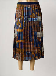 Jupe longue imprimé fantaisie marron NICE THINGS femme