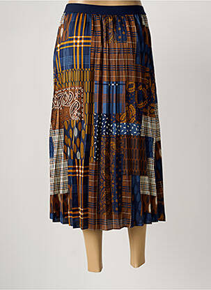 Jupe longue imprimé fantaisie marron NICE THINGS femme