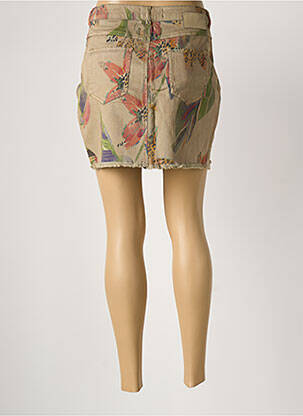 Jupe courte poches vert DESIGUAL femme