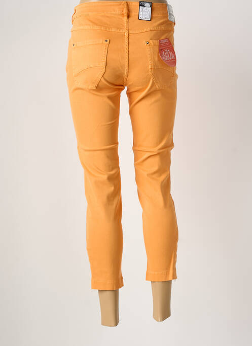 Pantacourt stretch taille normale orange ZERRES femme