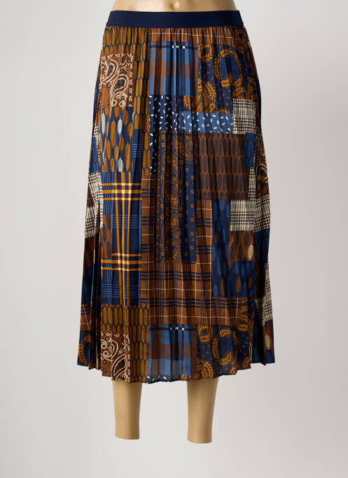 Jupe longue imprimé fantaisie marron NICE THINGS femme