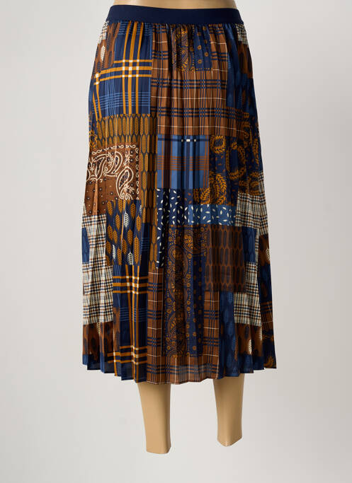 Jupe longue imprimé fantaisie marron NICE THINGS femme