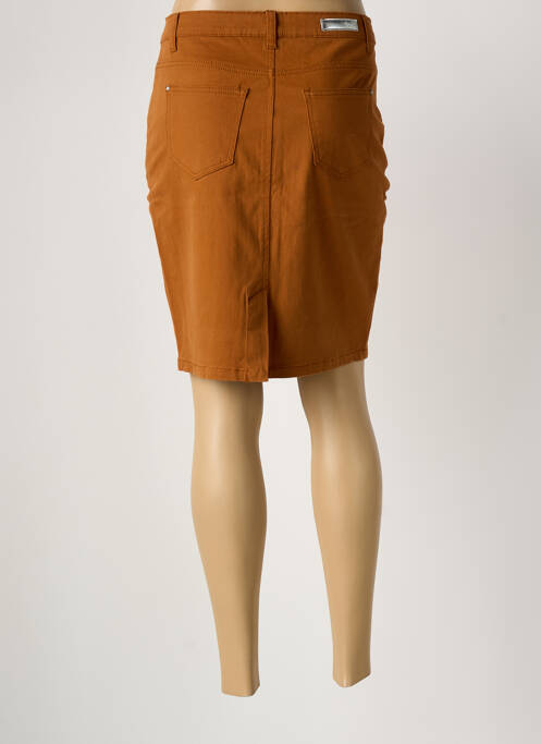 Jupe mi-longue taille normale marron LA FIANCEE DU MEKONG femme