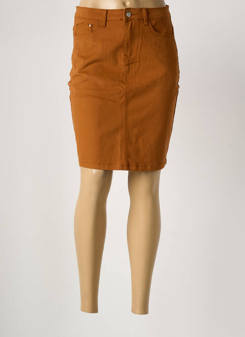 Jupe mi-longue marron LA FIANCEE DU MEKONG femme