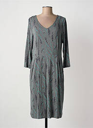 Robe pull col v manches longues gris WHITE STUFF femme