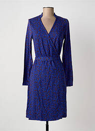 Robe courte manches longues manches longues bleu LA FIANCEE DU MEKONG femme