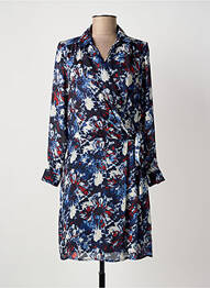 Robe courte manches longues manches longues bleu IKKS femme