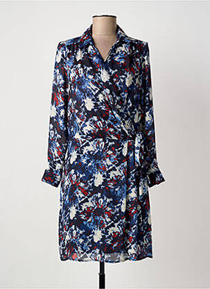 Robe courte manches longues manches longues bleu IKKS femme