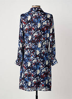 Robe courte manches longues manches longues bleu IKKS femme