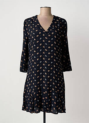 Robe courte manches longues manches longues noir I.CODE (By IKKS) femme