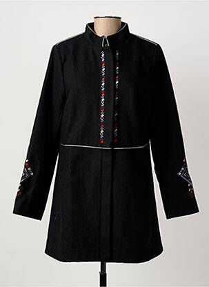 Manteau court poches sans capuche noir LA FIANCEE DU MEKONG femme
