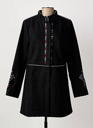 Manteau court poches sans capuche noir LA FIANCEE DU MEKONG femme