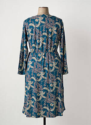 Robe mi-longue imprimé fleurs manches longues vert WHITE STUFF femme