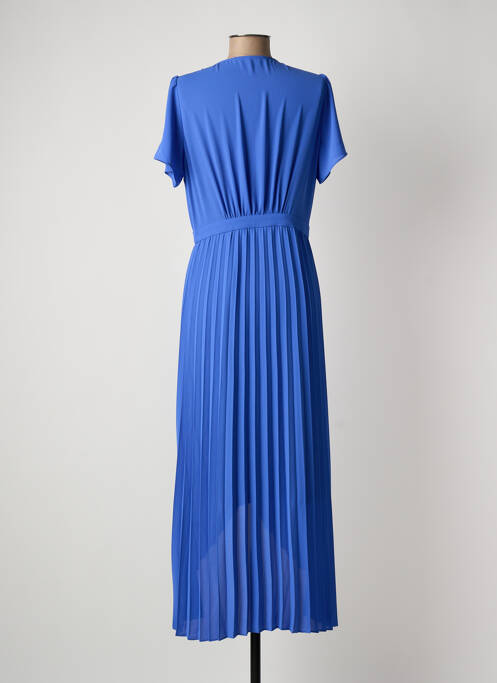 Robe longue manches courtes manches courtes bleu I.CODE (By IKKS) femme