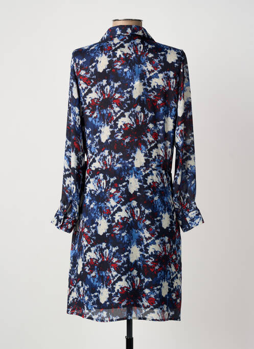 Robe courte manches longues manches longues bleu IKKS femme