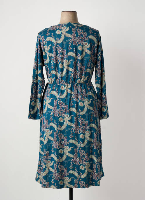 Robe mi-longue imprimé fleurs manches longues vert WHITE STUFF femme