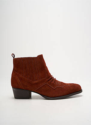 Bottines/boots bout pointu talon de 4 à 6cm orange SMS femme