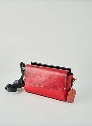 Sac multipoches rouge AUGRÉ femme