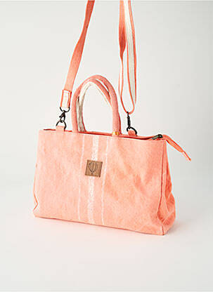 Sac multipoches forme rectangulaire rose LE VOYAGE EN PANIER femme