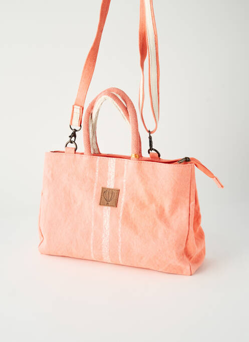 Sac multipoches forme rectangulaire rose LE VOYAGE EN PANIER femme