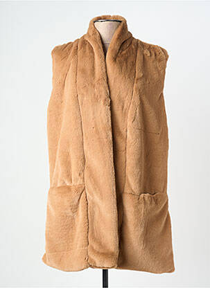 Veste casual coupe droite marron NEKANE femme