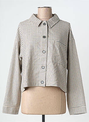 Veste casual col chemisier blanc MUS & BOMBON femme
